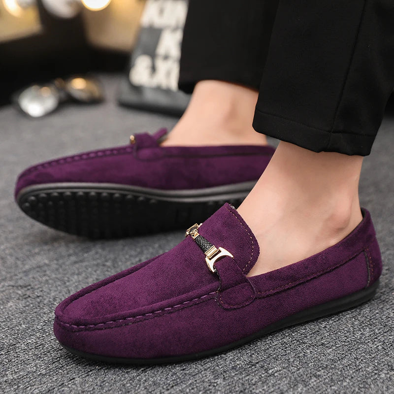 European Men's Canvas Loafers