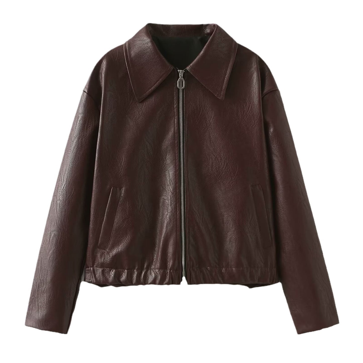 Women's Fashion Faux Leather Jacket